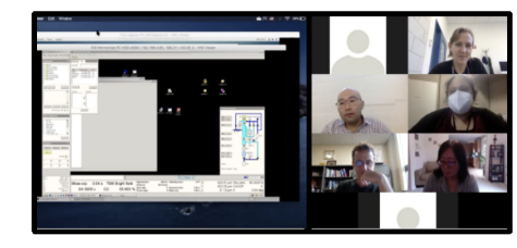 Remote training session with NCCAT
