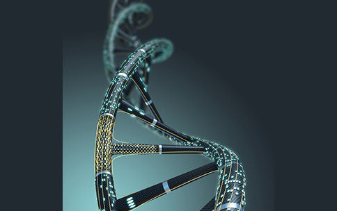 Artificial DNA molecule.