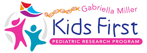  Gabriella Miller Kids First Pediatric Research (Kids First) logo.